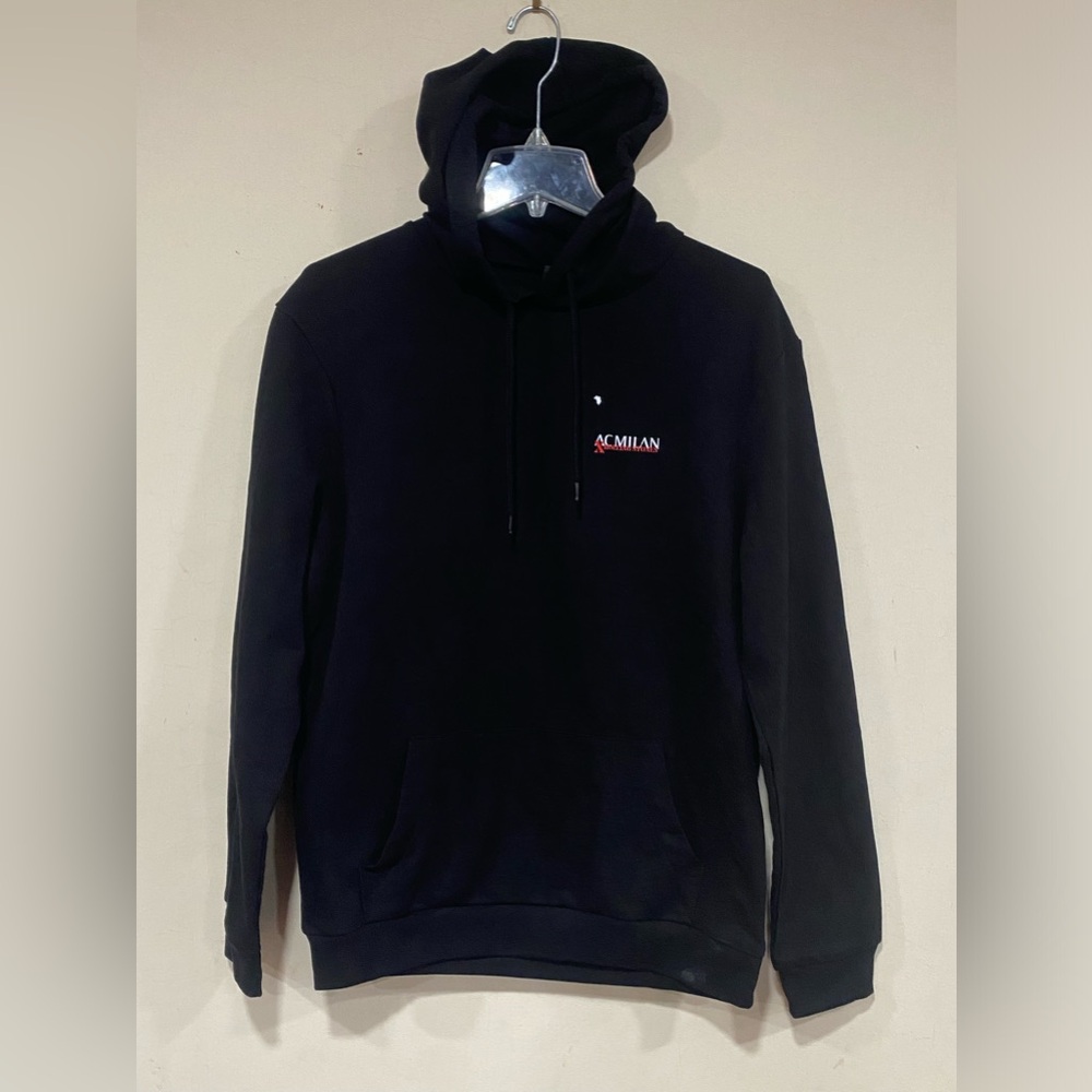 Rolling Stones X Ac Milan Black Hoodie Mens Small Official Collab Rare